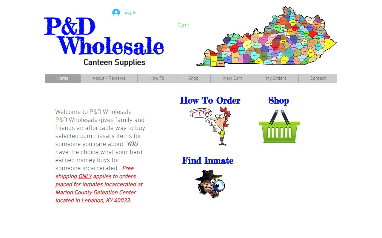 Marion County inmate records P and D Canteen commissary service